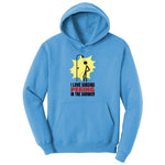 I Love Peeing in the Shower Ladies Hoodie - Aquatic Blue