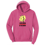 I Love Peeing in the Shower Ladies Hoodie - Sangria