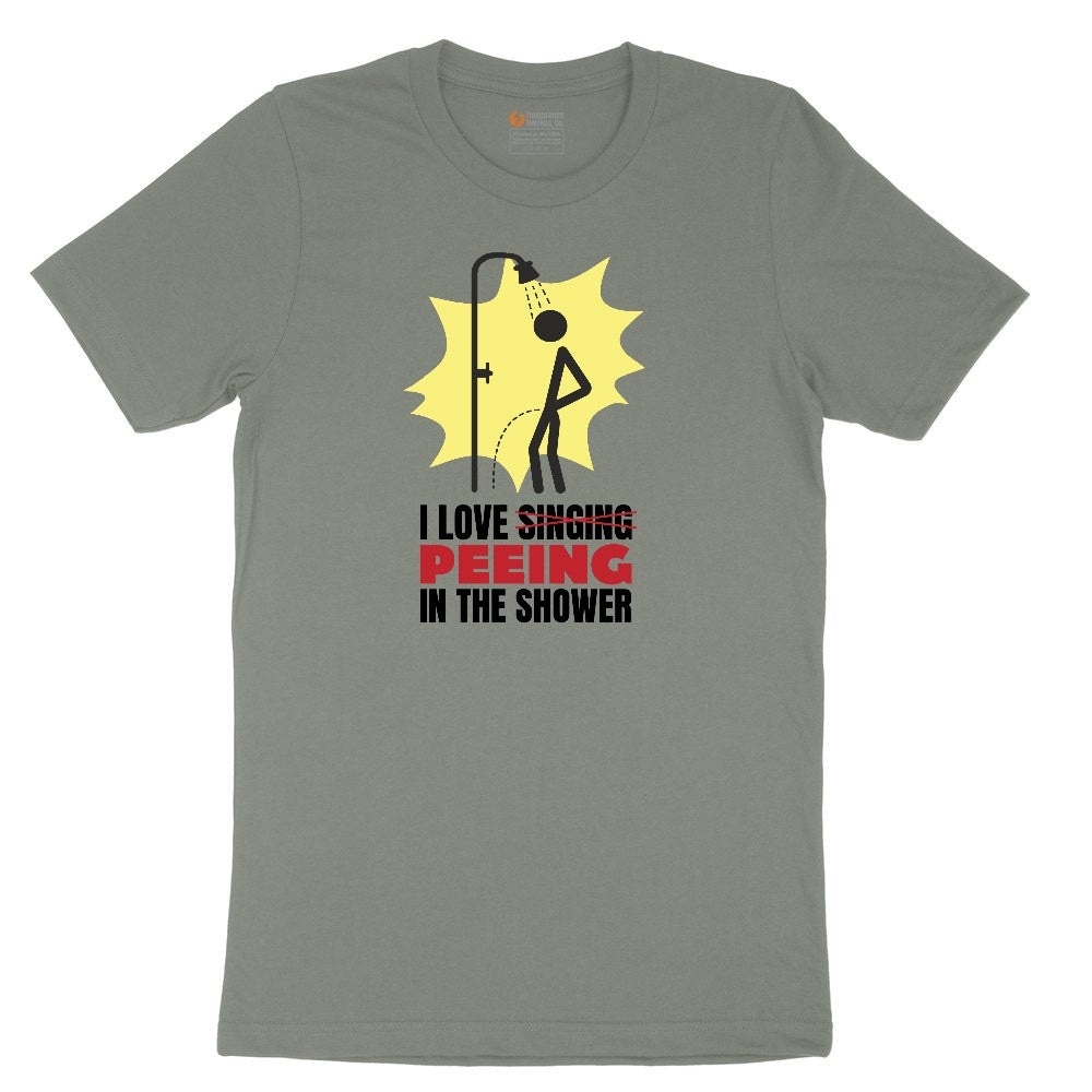 I Love Peeing in the Shower Ladies Short Sleeve Tee - Bamboo Blackout