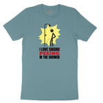 I Love Peeing in the Shower Ladies Short Sleeve Tee - Surf Blackout