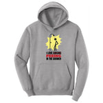 I Love Peeing in the Shower Hoodie - Athletic Heather