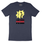 I Love Peeing in the Shower - Mens & Ladies T-Shirt Short Sleeve Tee - Heather Navy