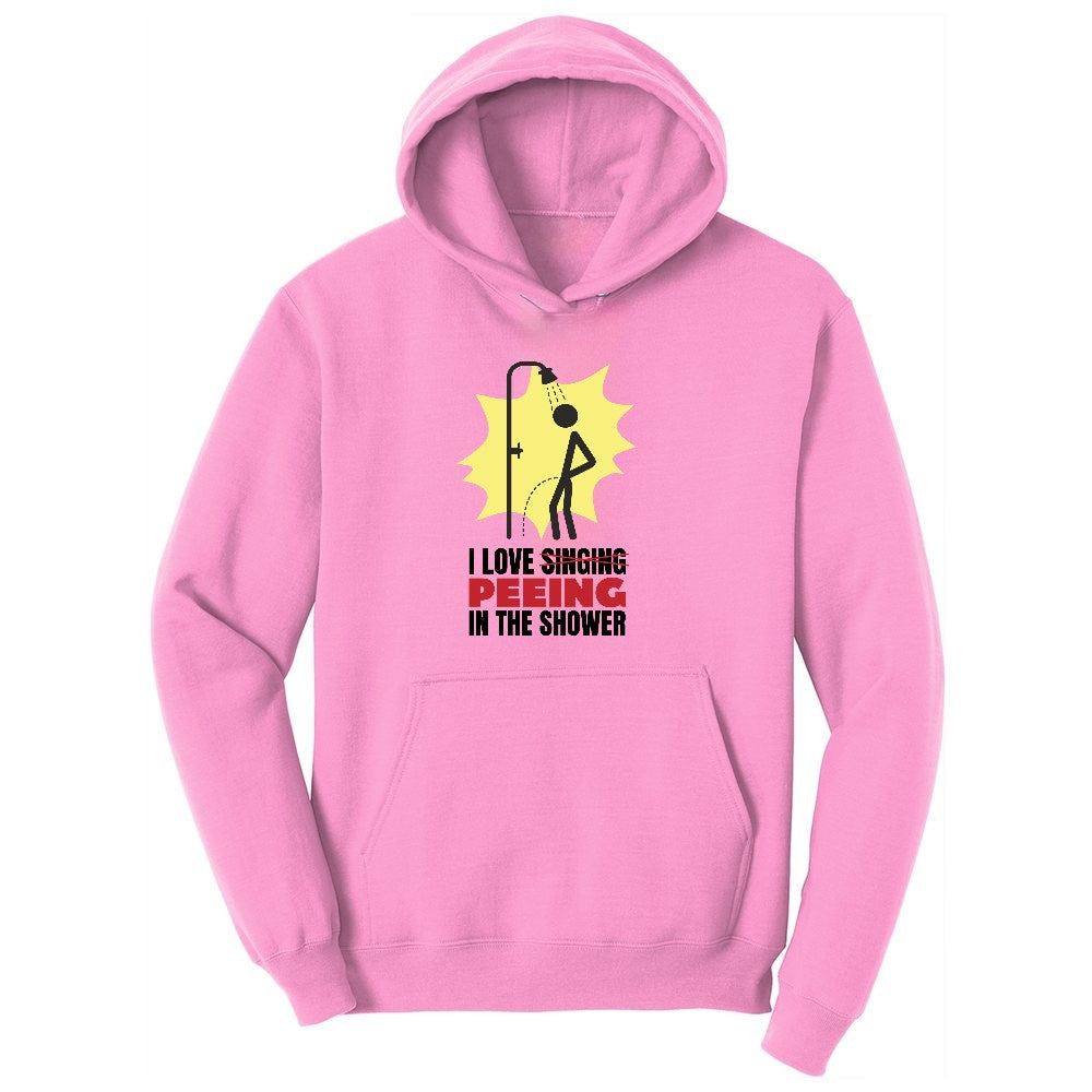 I Love Peeing in the Shower Toddler Hoodie - Candy Pink