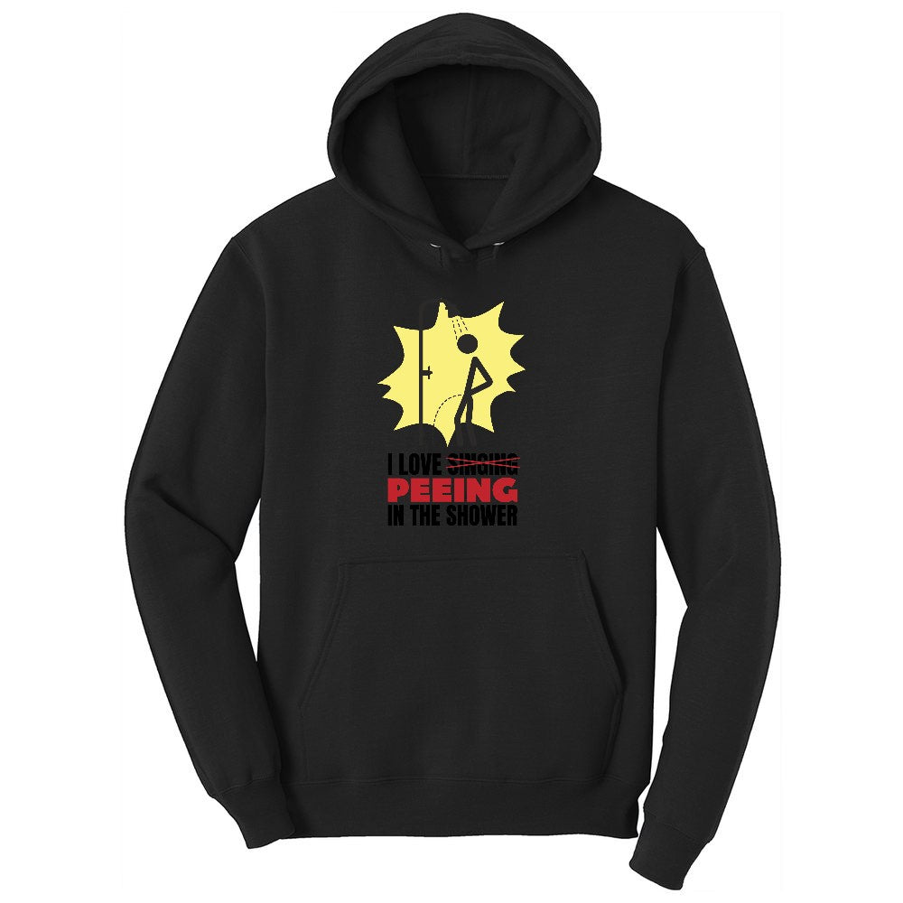 I Love Peeing in the Shower Toddler Hoodie - Jet Black