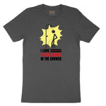 I Love Peeing in the Shower Toddler Short Sleeve Tee - Dark Heather Grey