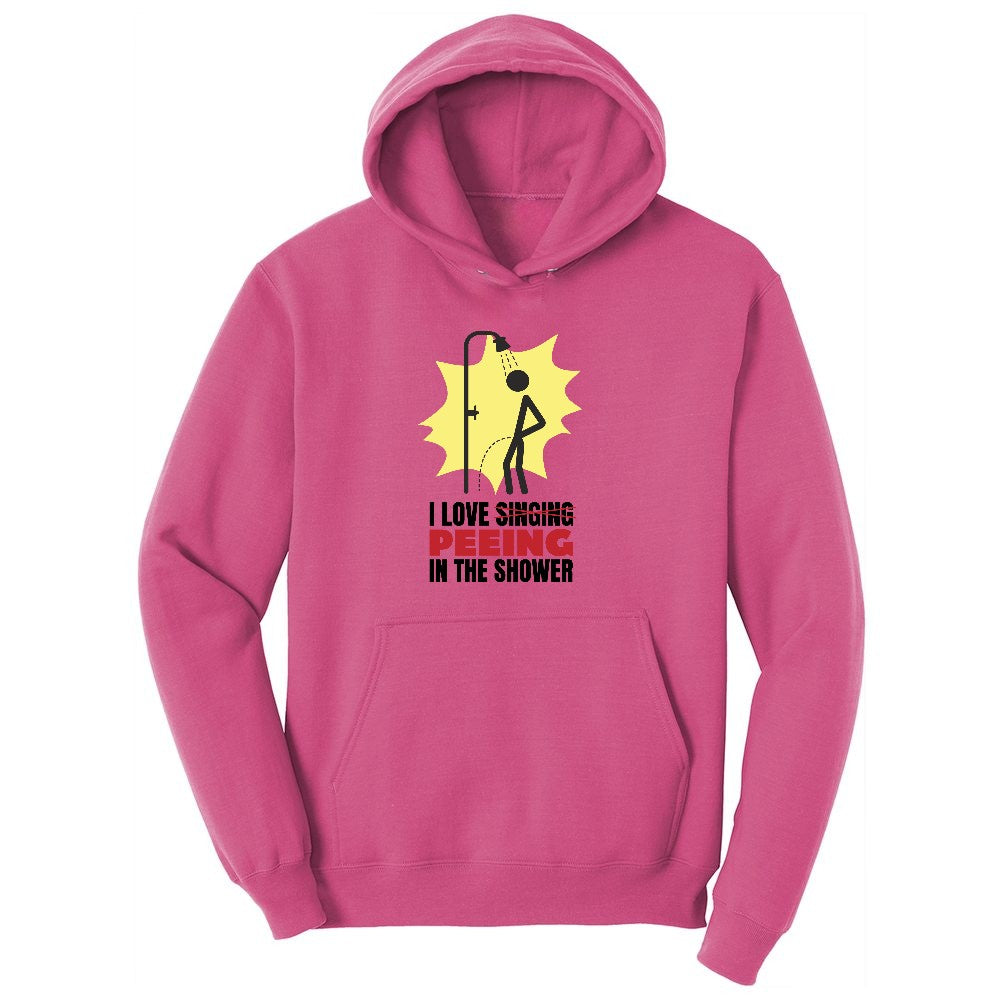 I Love Peeing in the Shower Youth Hoodie - Sangria