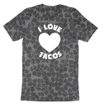 I Love Tacos Ladies Short Sleeve Tee - Black Leopard