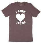 I Love Tacos Ladies Short Sleeve Tee - Sangria Blackout