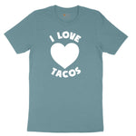 I Love Tacos Ladies Short Sleeve Tee - Surf Blackout