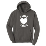 I Love Tacos Hoodie - Charcoal