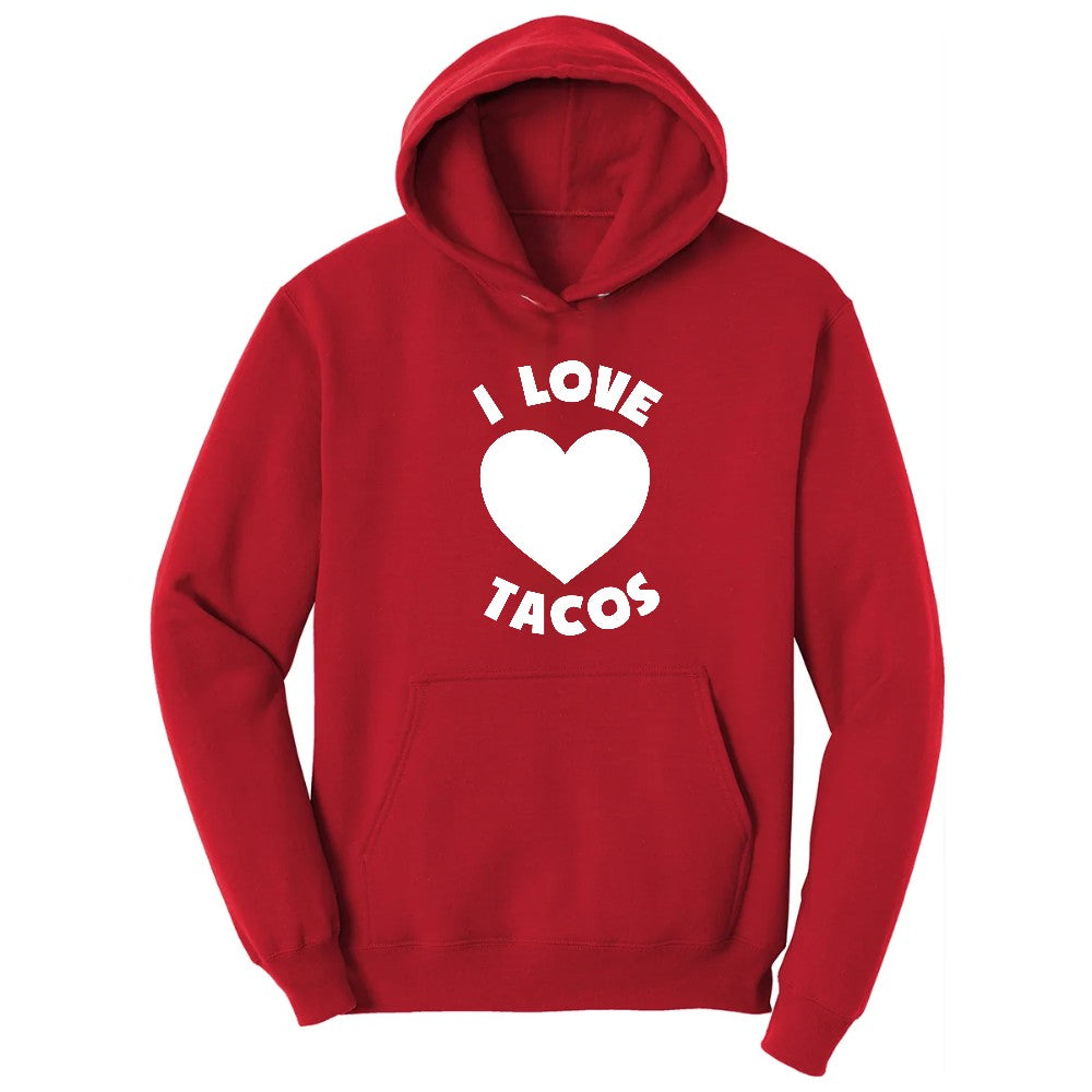 I Love Tacos Hoodie - Red