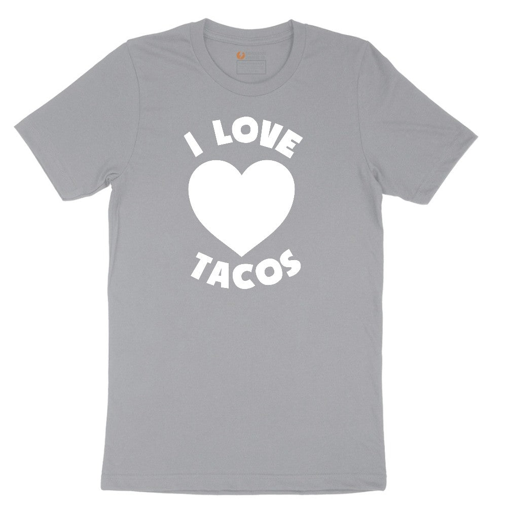 I Love Tacos Short Sleeve Tee - Athletic Heather Grey