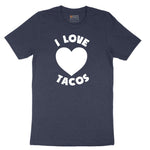 I Love Tacos Short Sleeve Tee - Heather Navy