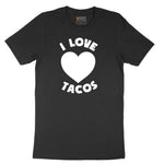 I Love Tacos Short Sleeve Tee - Jet Black