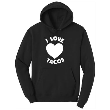 I Love Tacos Toddler Hoodie - Jet Black
