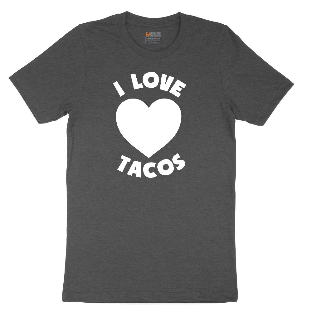 I Love Tacos Toddler Short Sleeve Tee - Dark Heather Grey