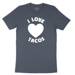 I Love Tacos Toddler Short Sleeve Tee - Heather Navy