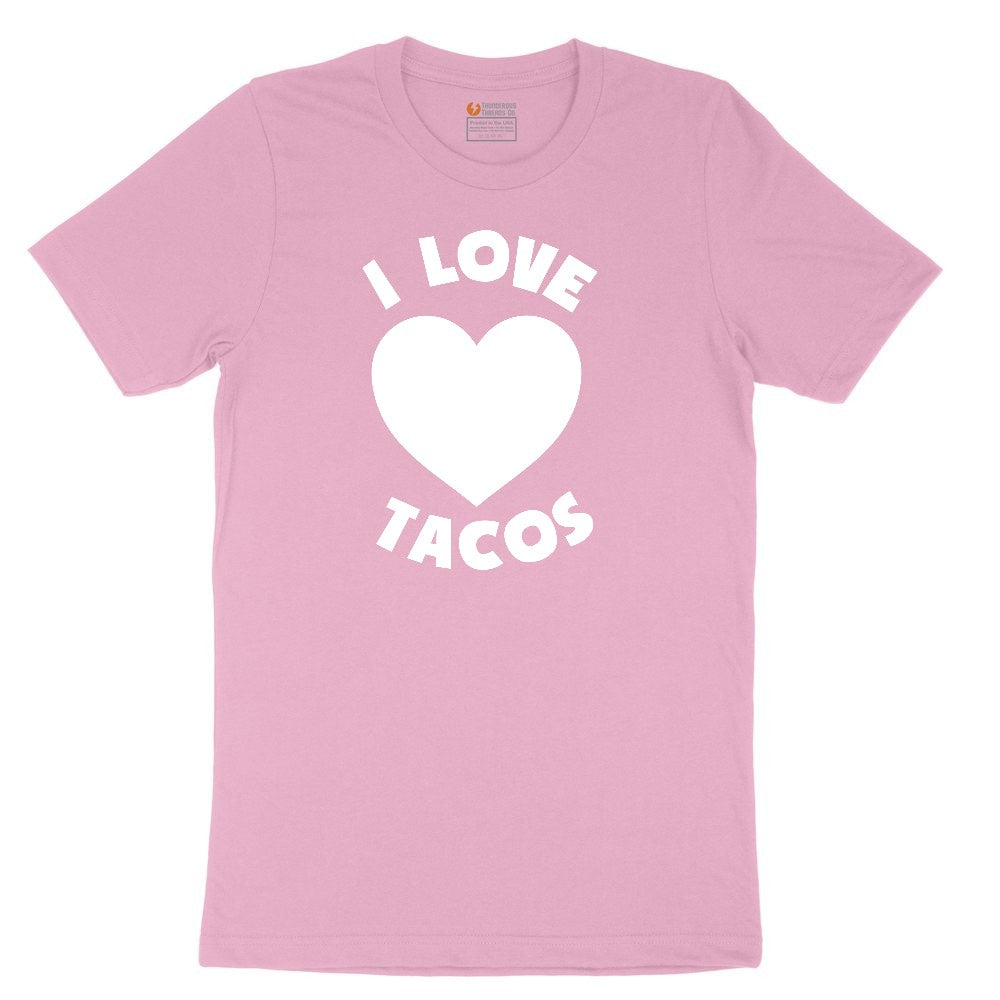 I Love Tacos Youth Short Sleeve Tee - Candy Pink