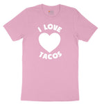 I Love Tacos Youth Short Sleeve Tee - Candy Pink