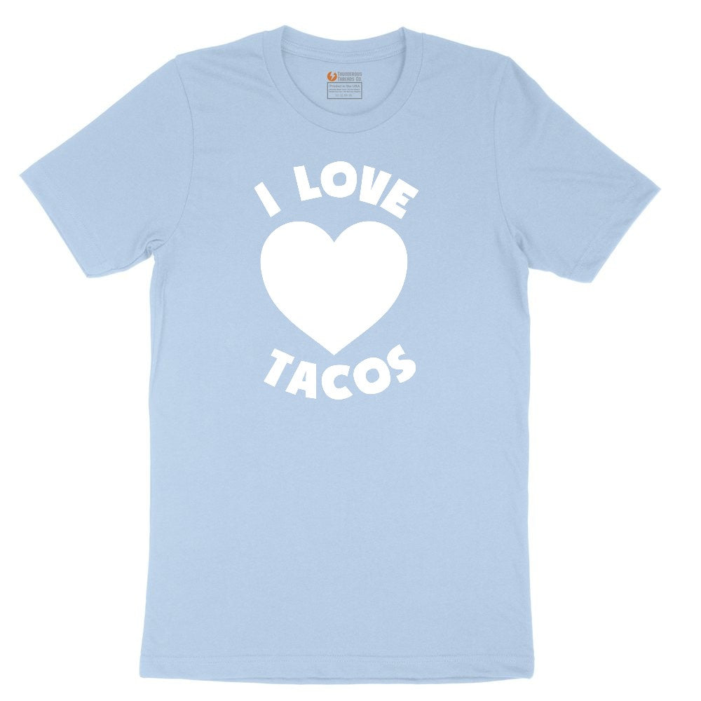 I Love Tacos Youth Short Sleeve Tee - Light Blue