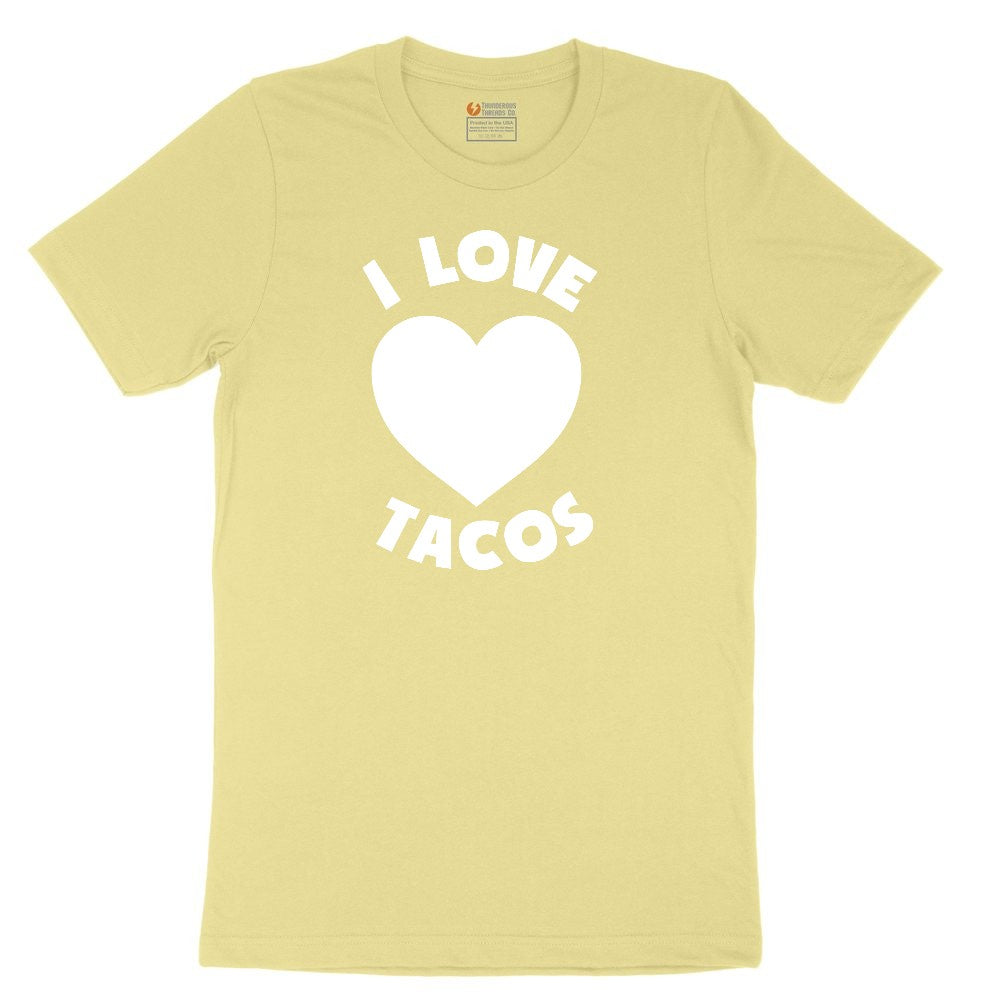 I Love Tacos Youth Short Sleeve Tee - Yellow