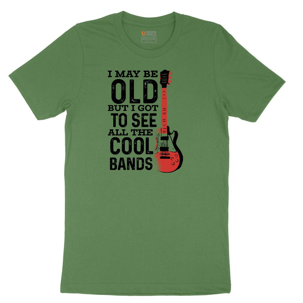 I May Be Old But I Got to See All of the Cool Bands Version 1 Youth Short Sleeve Tee - Athletic Kelly