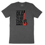 I May Be Old But I Got to See All of the Cool Bands Version 1 Youth Short Sleeve Tee - Dark Heather Grey