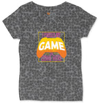 I Paused My Game to Come Here - Mens & Ladies T-Shirt Ladies Curvy Tee - Black Leopard