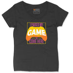 I Paused My Game to Come Here - Mens & Ladies T-Shirt Ladies Curvy Tee - Black