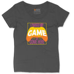 I Paused My Game to Come Here - Mens & Ladies T-Shirt Ladies Curvy Tee - Vintage Smoke