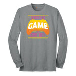 I Paused My Game to Come Here - Mens & Ladies T-Shirt Long Sleeve Tee - Athletic Grey