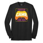 I Paused My Game to Come Here - Mens & Ladies T-Shirt Long Sleeve Tee - Jet Black