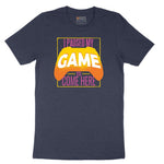 I Paused My Game to Come Here - Mens & Ladies T-Shirt Short Sleeve Tee - Heather Navy