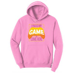 I Paused My Game to Come Here - Mens & Ladies T-Shirt Youth Hoodie - Candy Pink