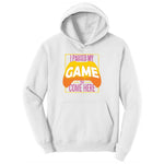 I Paused My Game to Come Here - Mens & Ladies T-Shirt Youth Hoodie - White