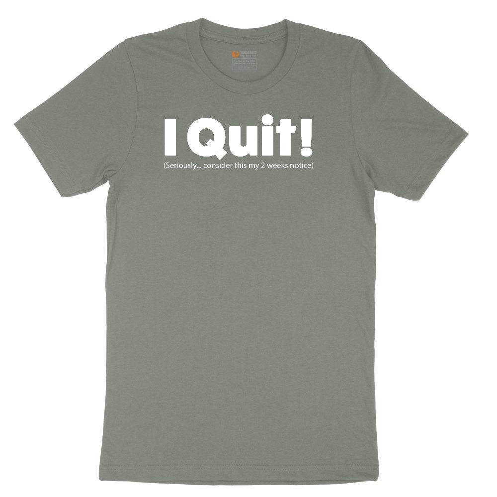 I Quit Ladies Short Sleeve Tee - Bamboo Blackout