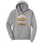 I Run on Coffee and Cuss Words Ladies Hoodie - Athletic Heather