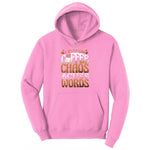 I Run on Coffee and Cuss Words Ladies Hoodie - Candy Pink