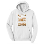 I Run on Coffee and Cuss Words Ladies Hoodie - White