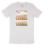 I Run on Coffee and Cuss Words Short Sleeve Tee - White