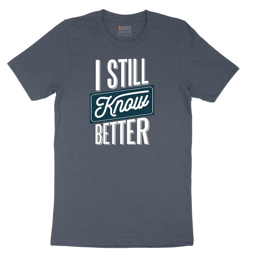 I Still Know Better Youth Short Sleeve Tee - Heather Navy