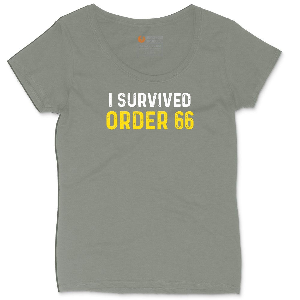 I Survived Order 66 Ladies Curvy Tee - Bamboo Blackout
