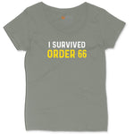 I Survived Order 66 Ladies Curvy Tee - Bamboo Blackout