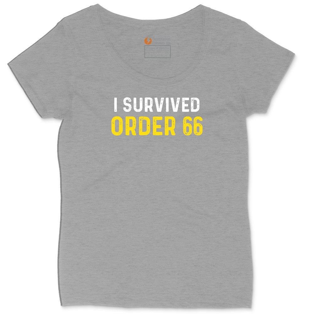 I Survived Order 66 Ladies Curvy Tee - Granite Heather