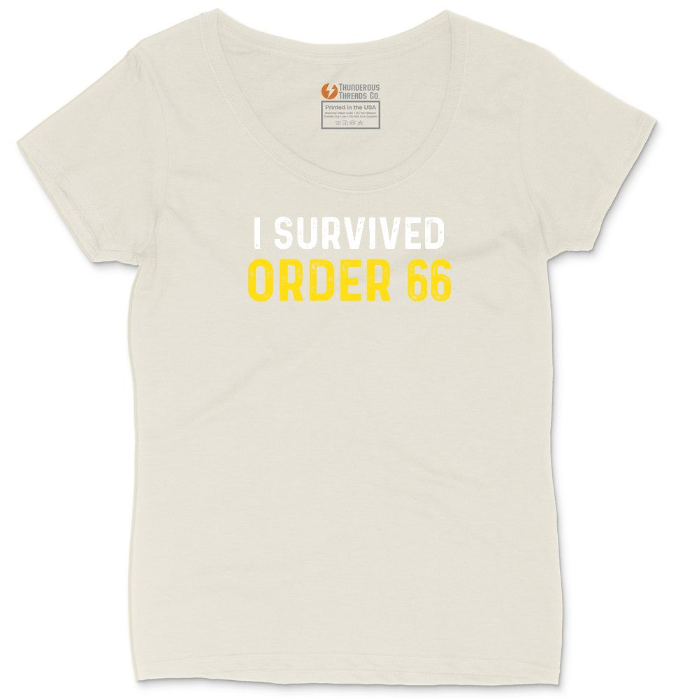 I Survived Order 66 Ladies Curvy Tee - Natural Heather