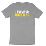 I Survived Order 66 Ladies Short Sleeve Tee - Granite Heather