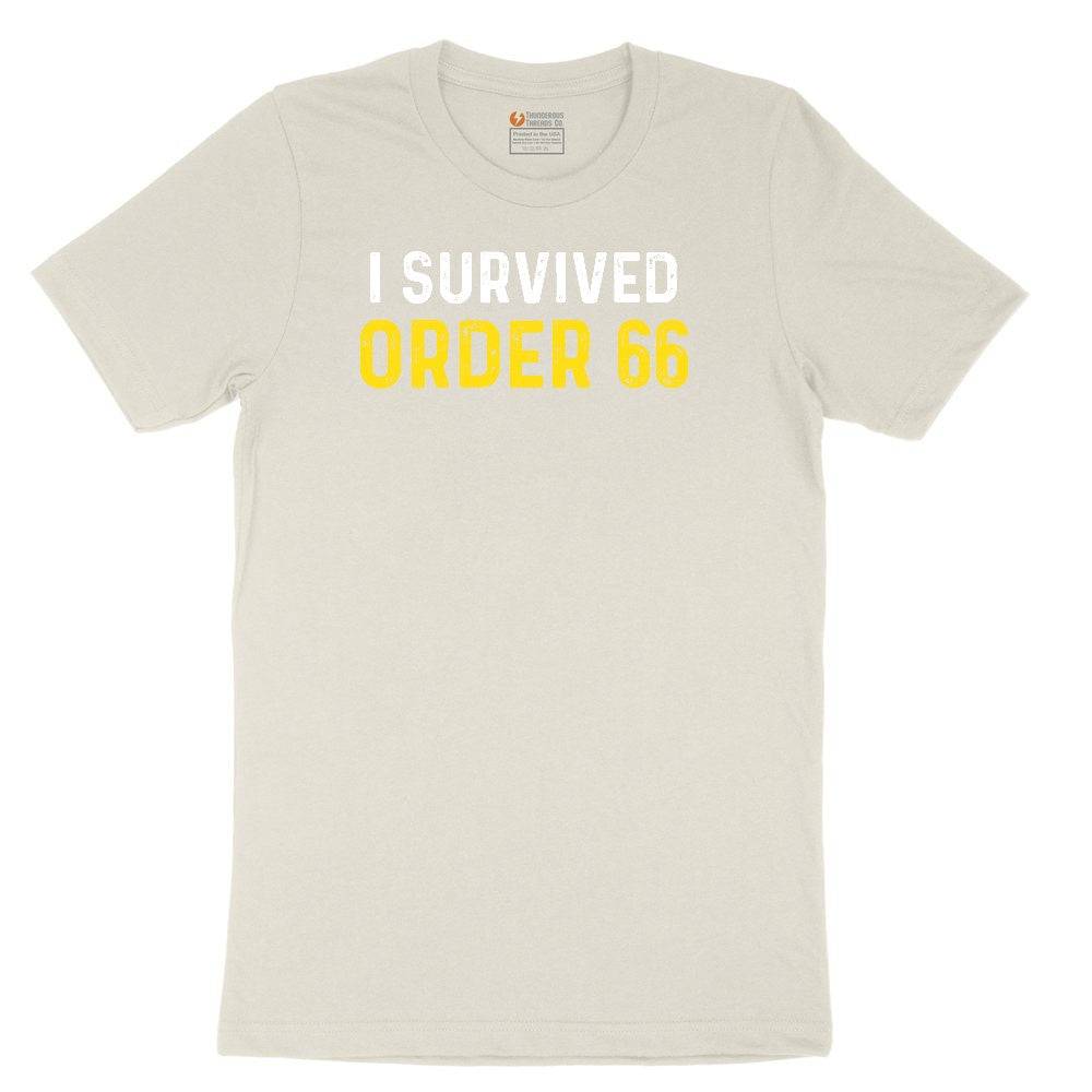 I Survived Order 66 Ladies Short Sleeve Tee - Natural Heather