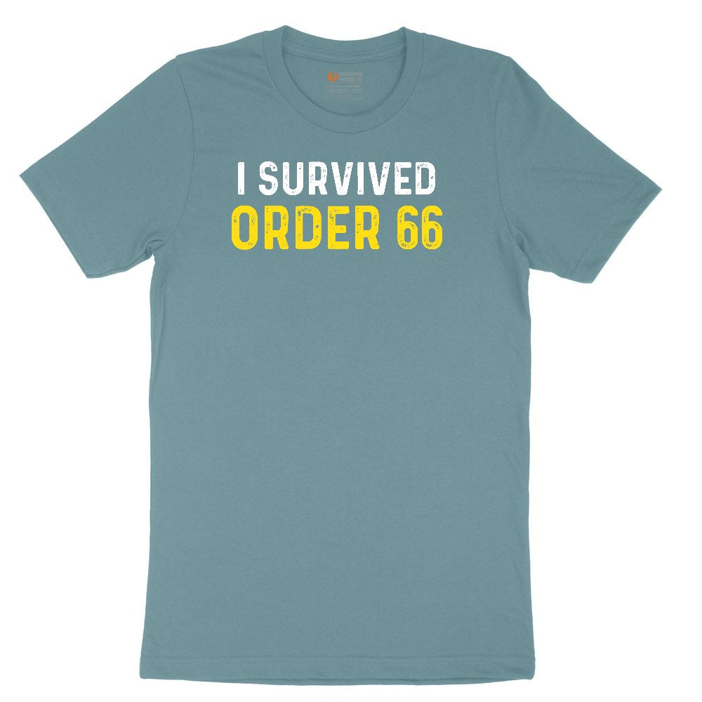 I Survived Order 66 Ladies Short Sleeve Tee - Surf Blackout