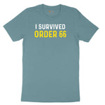I Survived Order 66 Ladies Short Sleeve Tee - Surf Blackout