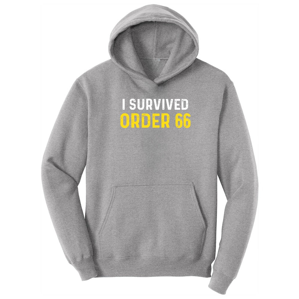 I Survived Order 66 - Mens & Ladies T-Shirt Hoodie - Athletic Heather